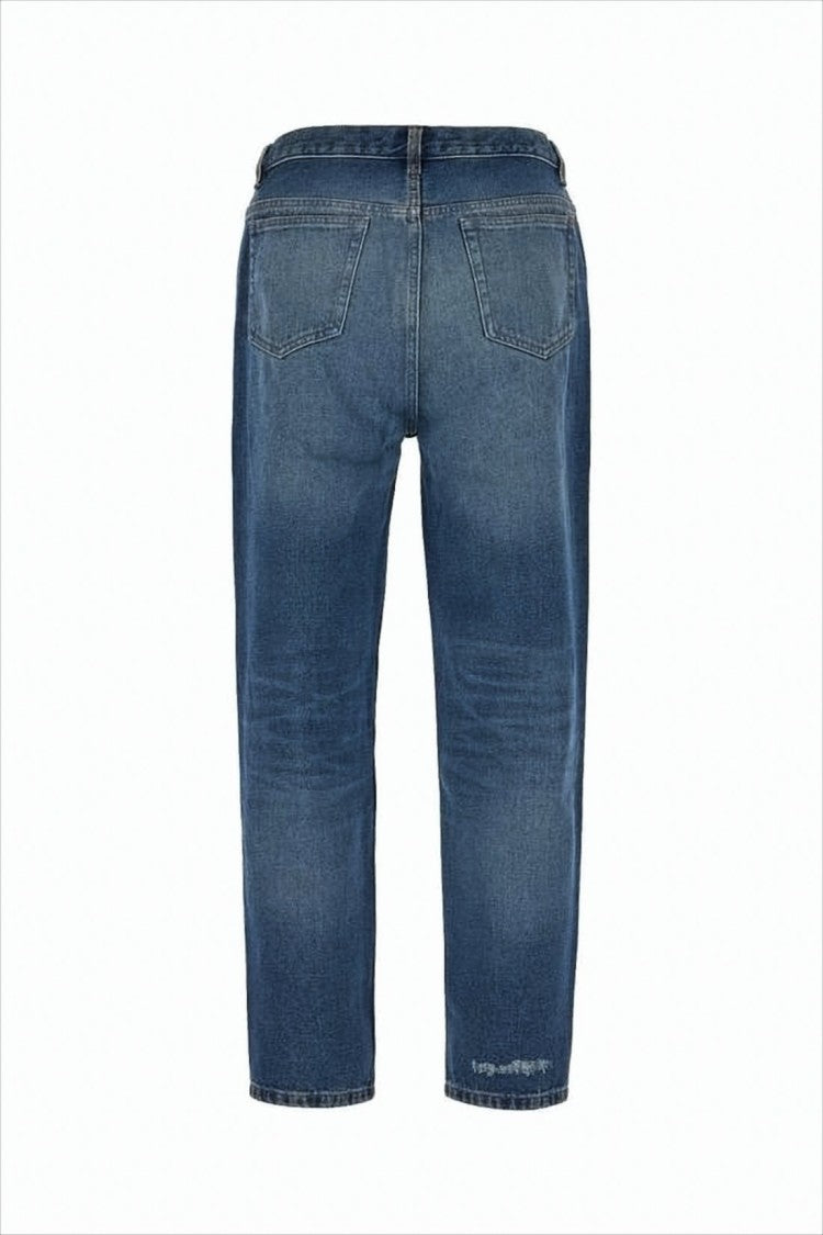 A.P.C. Mid-Blue Straight-Leg Denim Pants With Five-Pocket Design