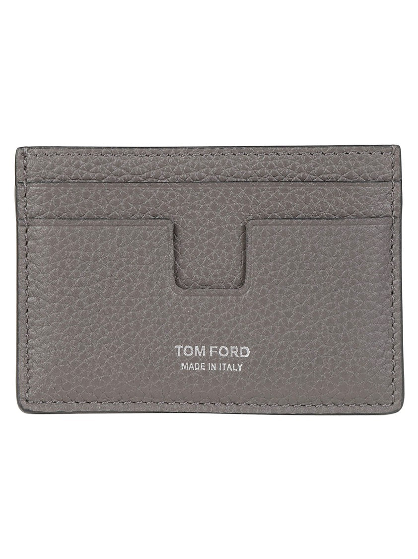Tom Ford T Line Classic Textured Calf Leather Cardholder