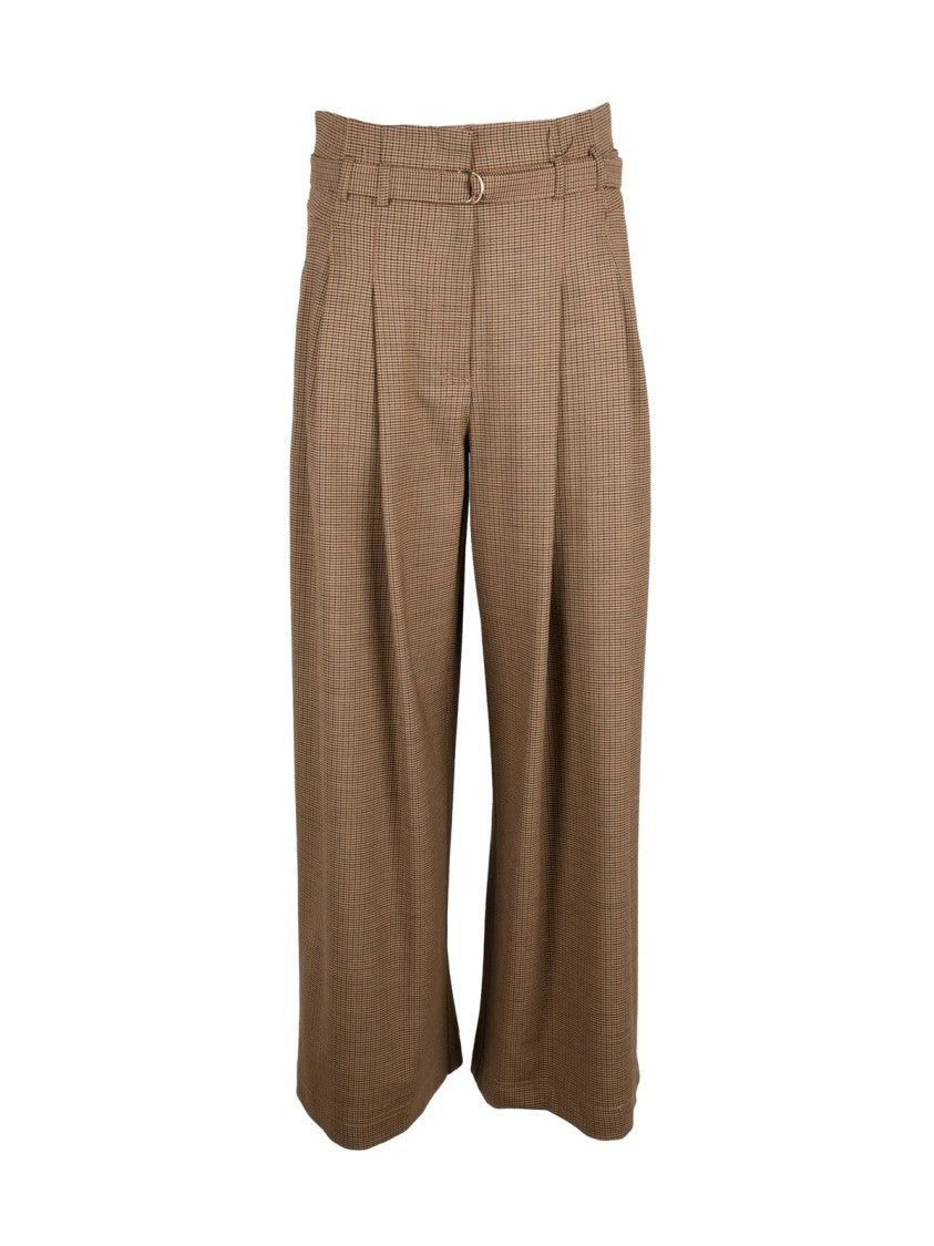 Marella Marella Bondeno High-Waist Palazzo Trousers With Pleats