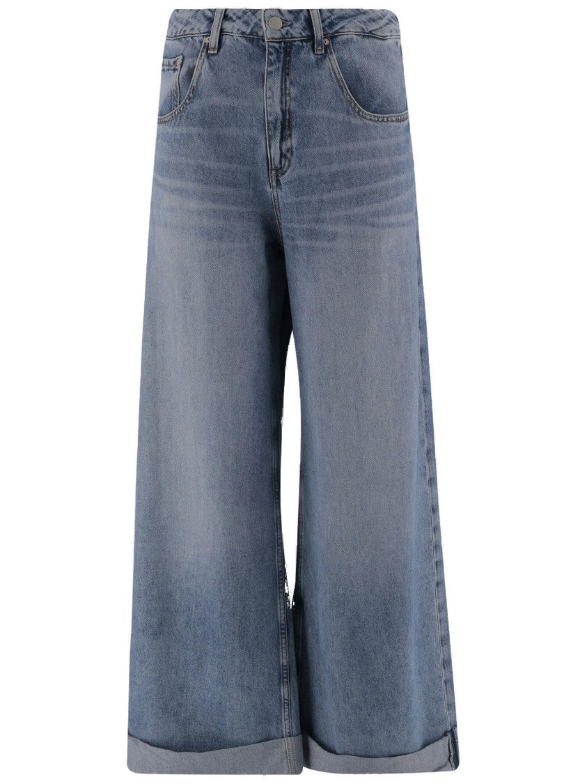 Ag Jeans Wide Leg Cotton Denim Jeans