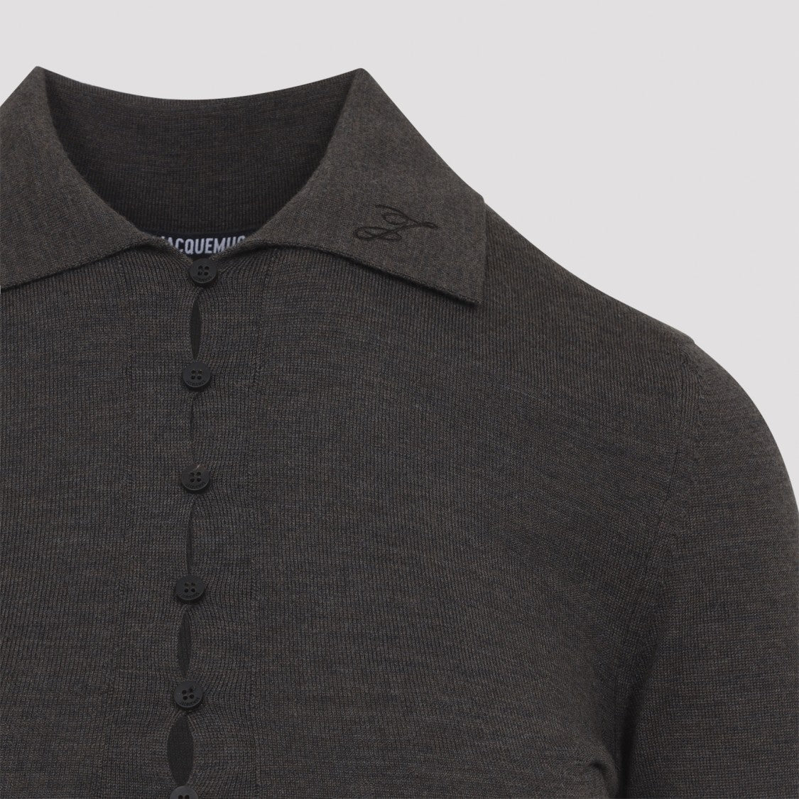 Jacquemus The Dark Brown Merino Long Dress