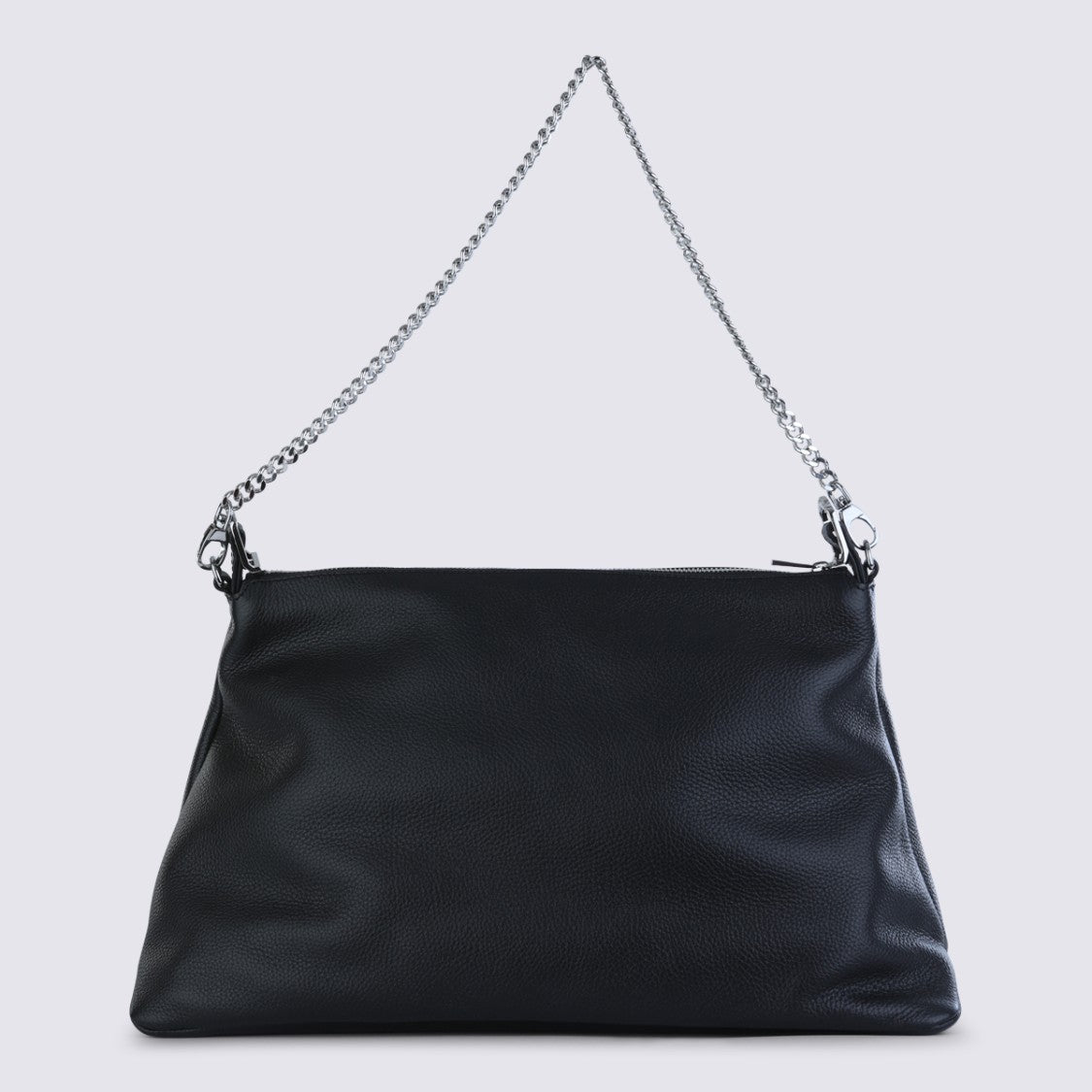 Zadig & Voltaire Grained Leather Shoulder Bag With Silver-Tone Hardware