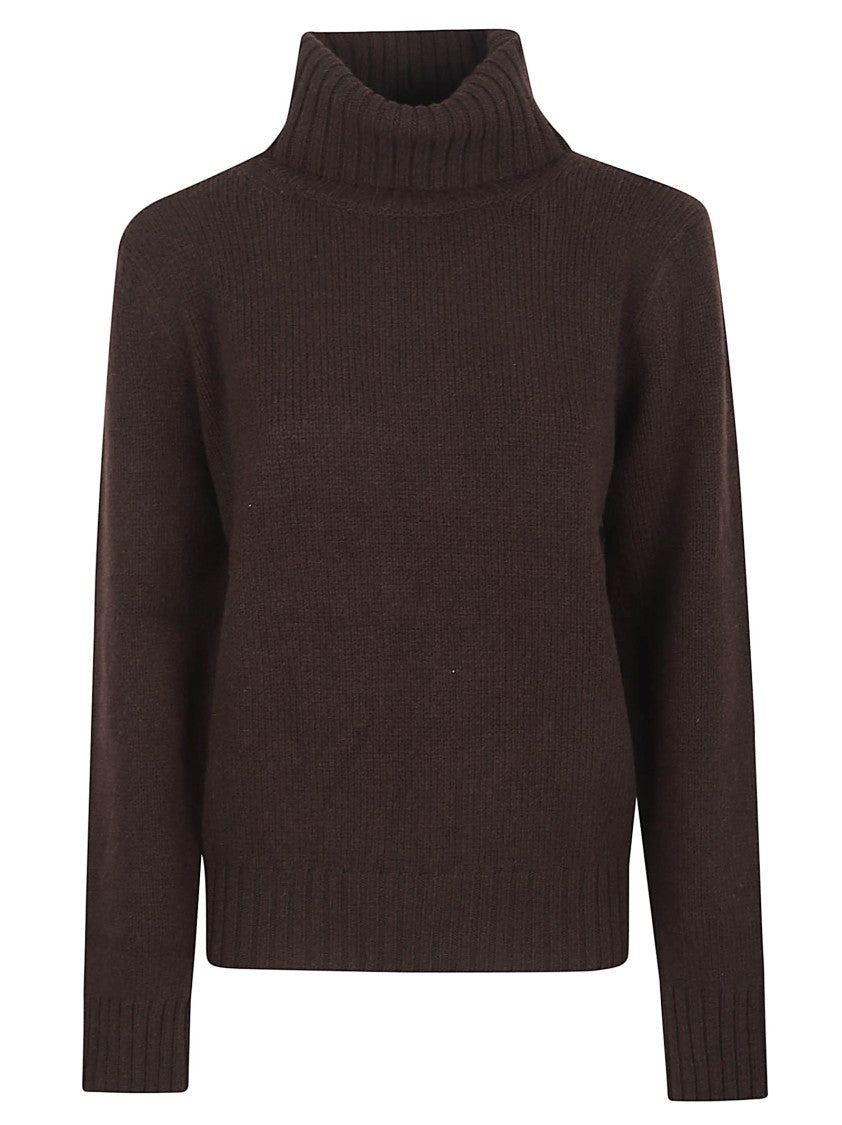Polo Ralph Lauren Cropped Brown Wool Sweater
