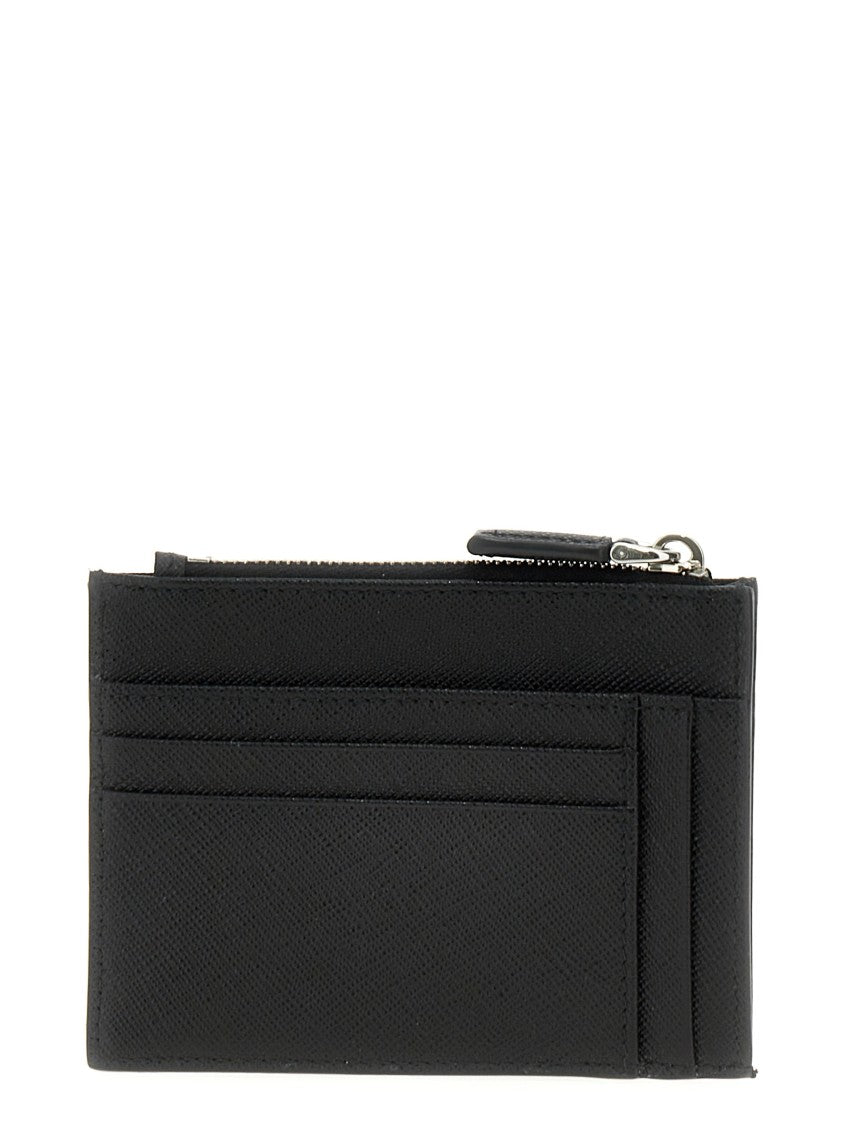 Prada Saffiano Logo Card Holder
