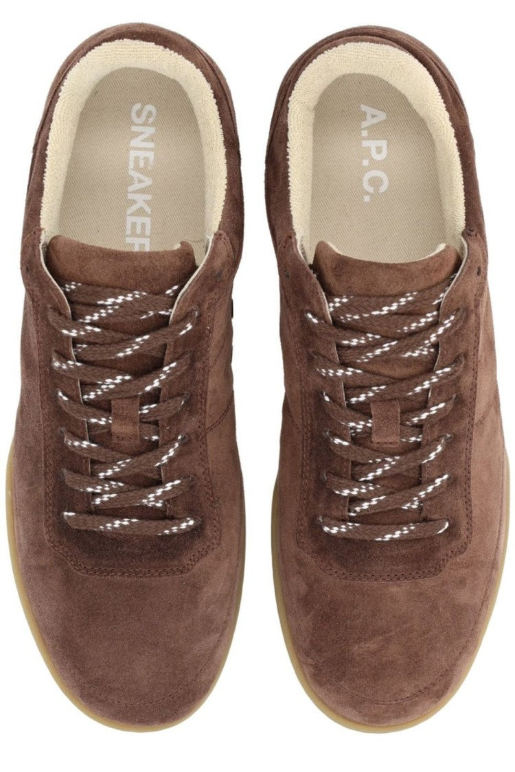 A.P.C. Minimalist Low-Profile Sneakers With Contrasting Laces