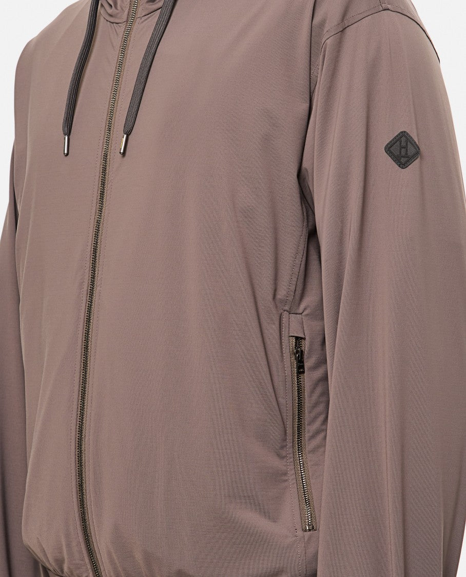 Herno Brown Hooded Sweatshirt