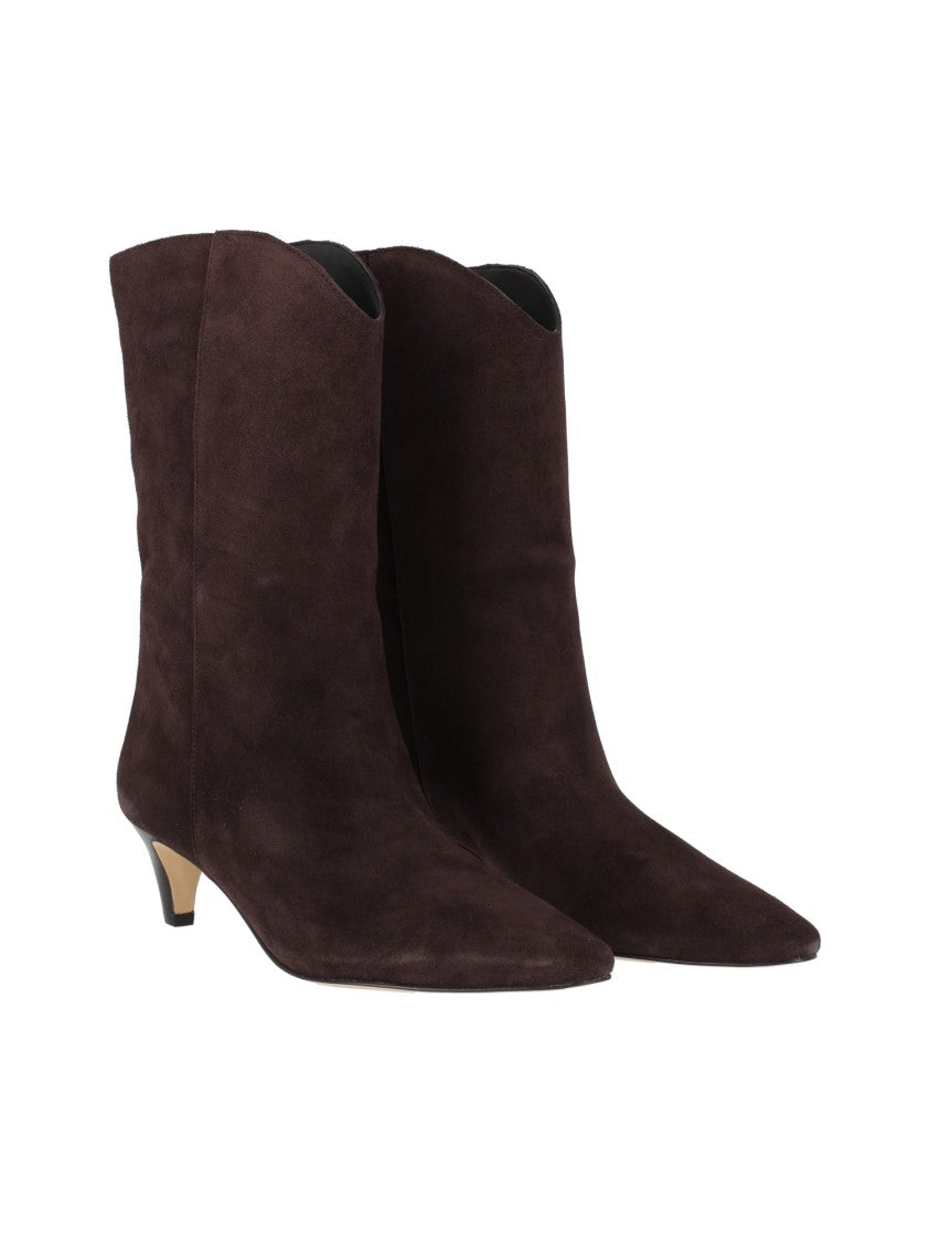 Michael Kors Daniela Suede Kitten Heel Mid-Height Boots
