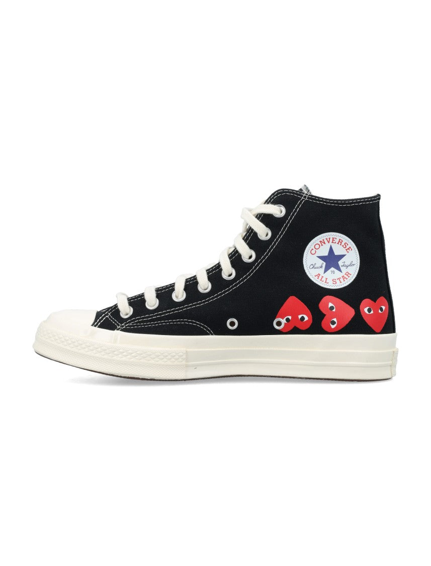 Comme Des Garçons X Converse Multi Heart Hi Top Sneakers