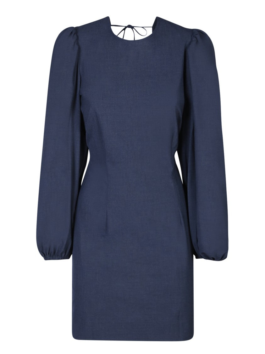 Ganni Stylish Blue Stretch Dress