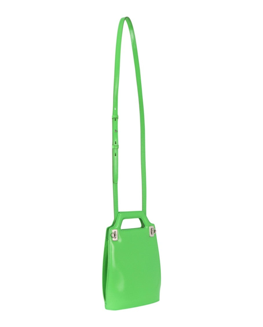 Ferragamo Micro Wanda Patent Leather Shoulder Bag