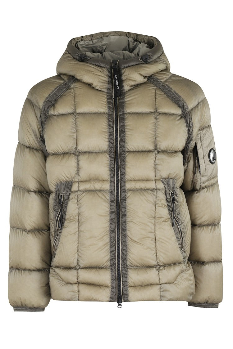 C.P. Company Quilted Medium-Length Jacket With Hood