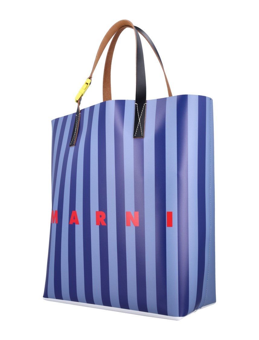 Marni Bold Striped Tribeca Shopping Bag