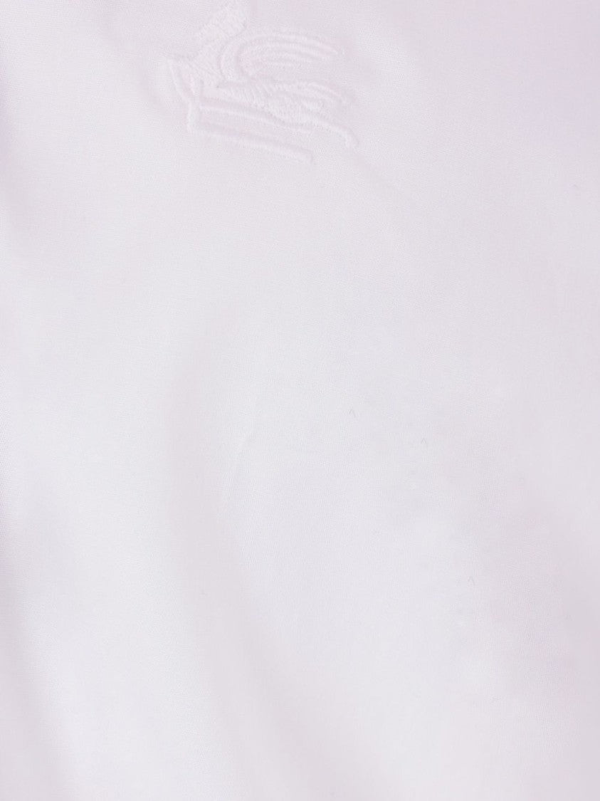 Etro Long-Sleeved Stretch Cotton Blend Shirt