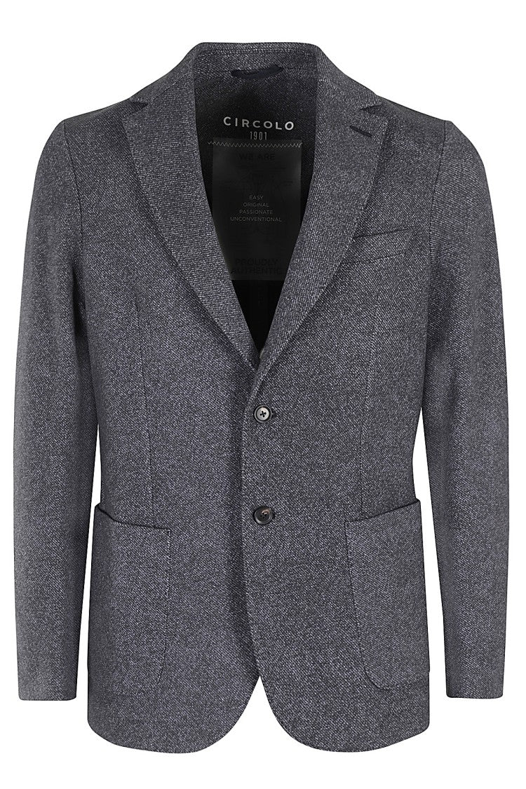 Circolo 1901 Single-Breasted Plush Cotton Jacket
