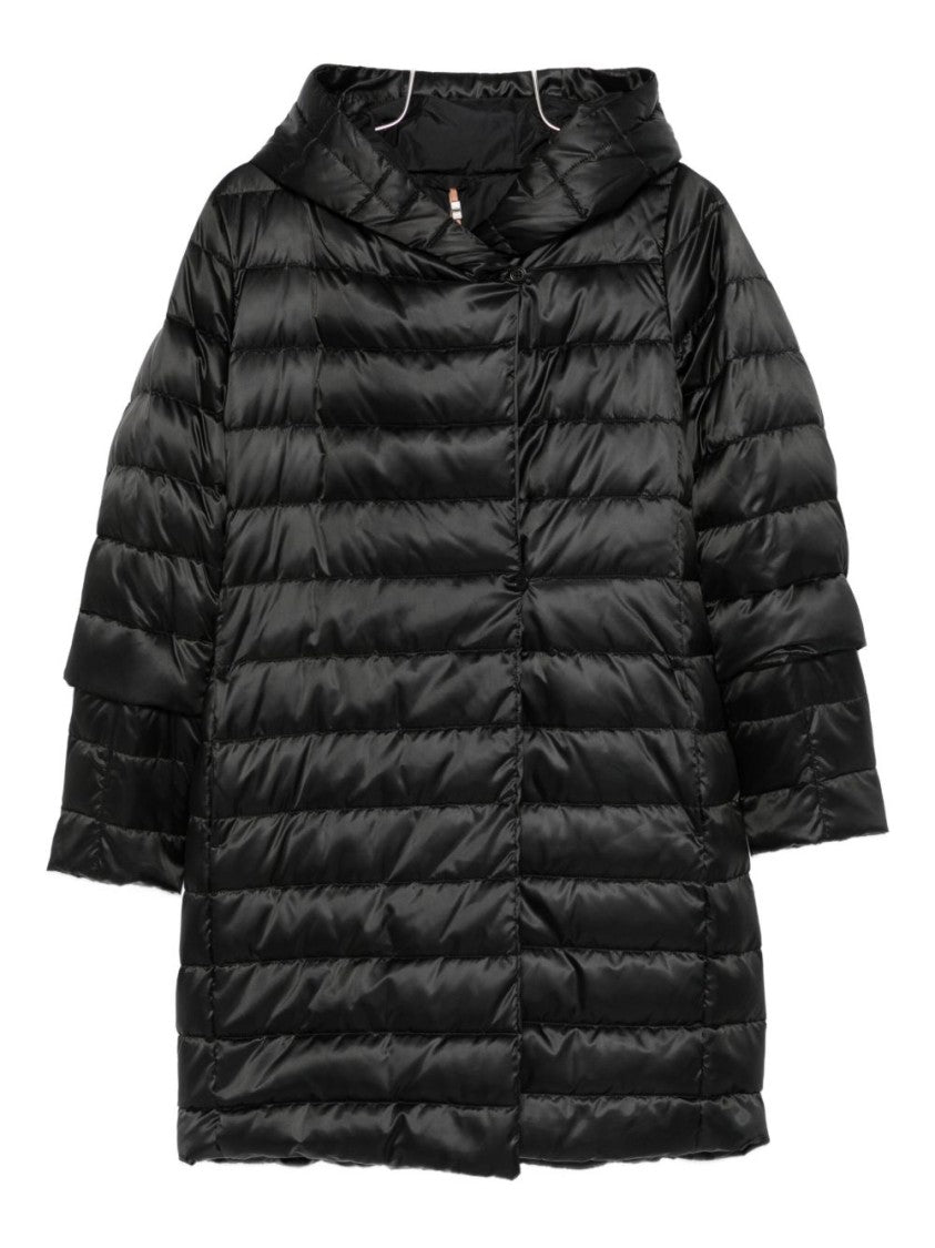 Max Mara Reversible Black Midi Down Jacket
