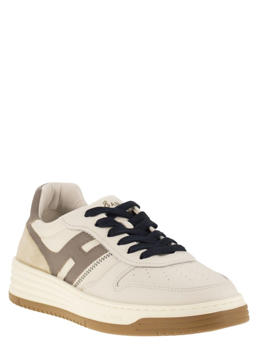 Hogan H630 - Leather Trainers With H On The Side