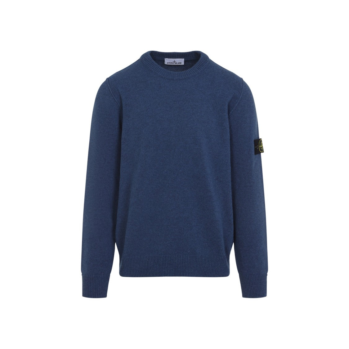 Stone Island Steel Blue Wool Sweater