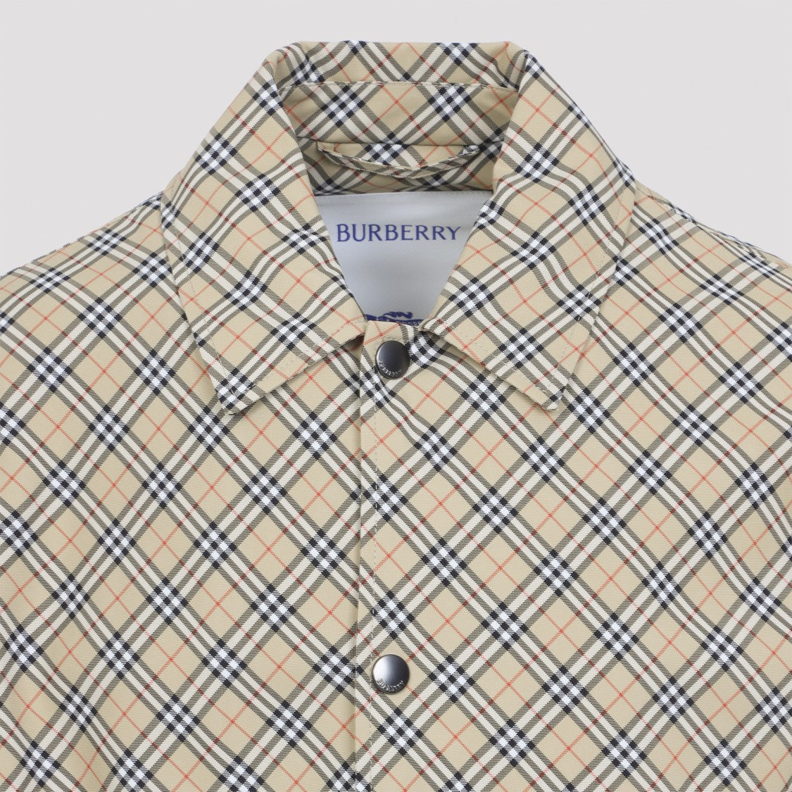 Burberry Slindon Check Beige Polyamide Jacket