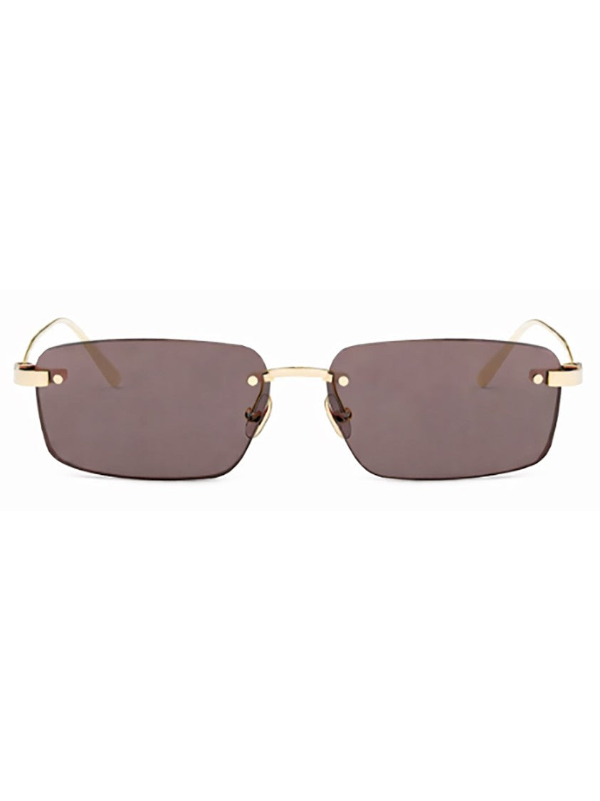 Dior Cdior S4u Rimless Rectangular Gold Sunglasses
