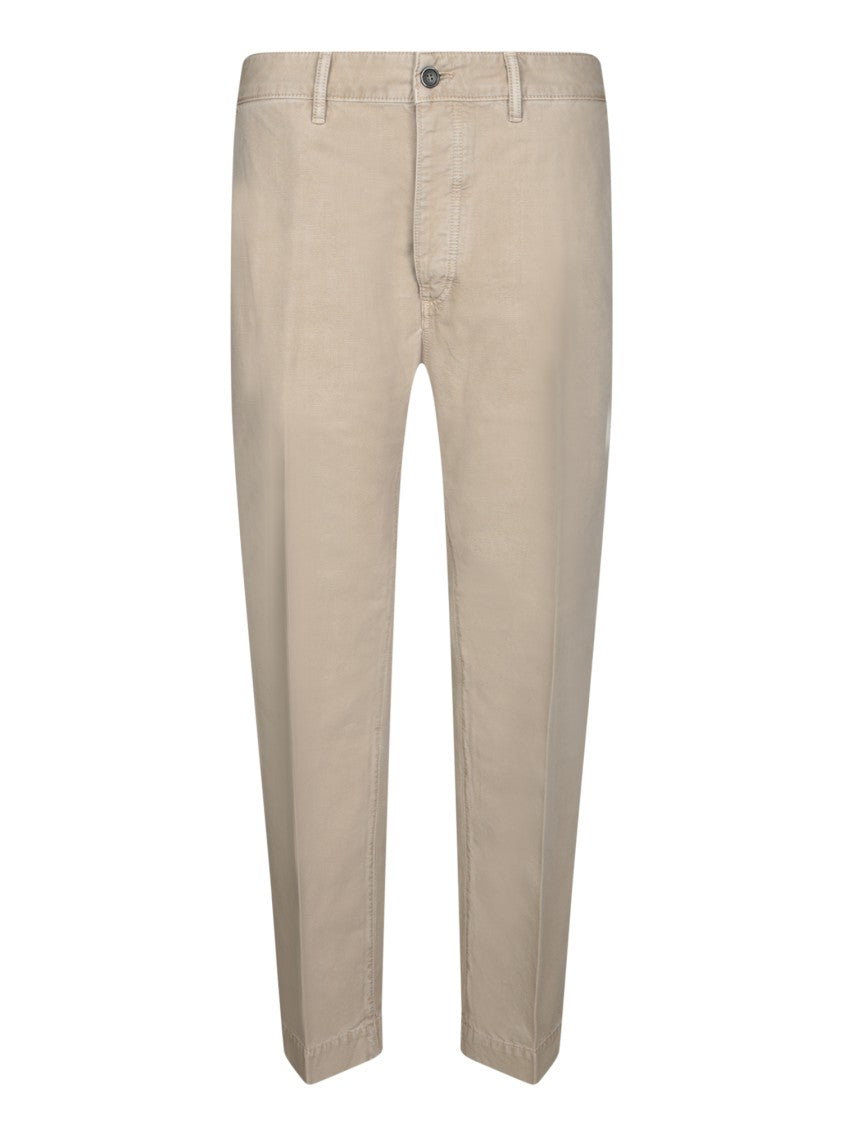 Nine In The Morning Classic Fit Beige Jeans With Streamlined Silhouette