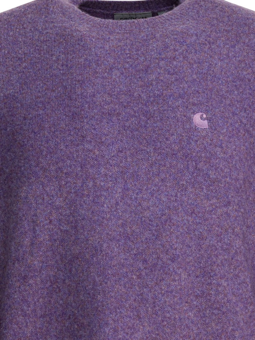 Carhartt Wip Relaxed Fit Crew Neck Sweater In Soft Mélange Wool Blend