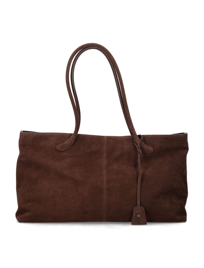 Low Classic Haricot Bag Suede Square Shoulder Bag