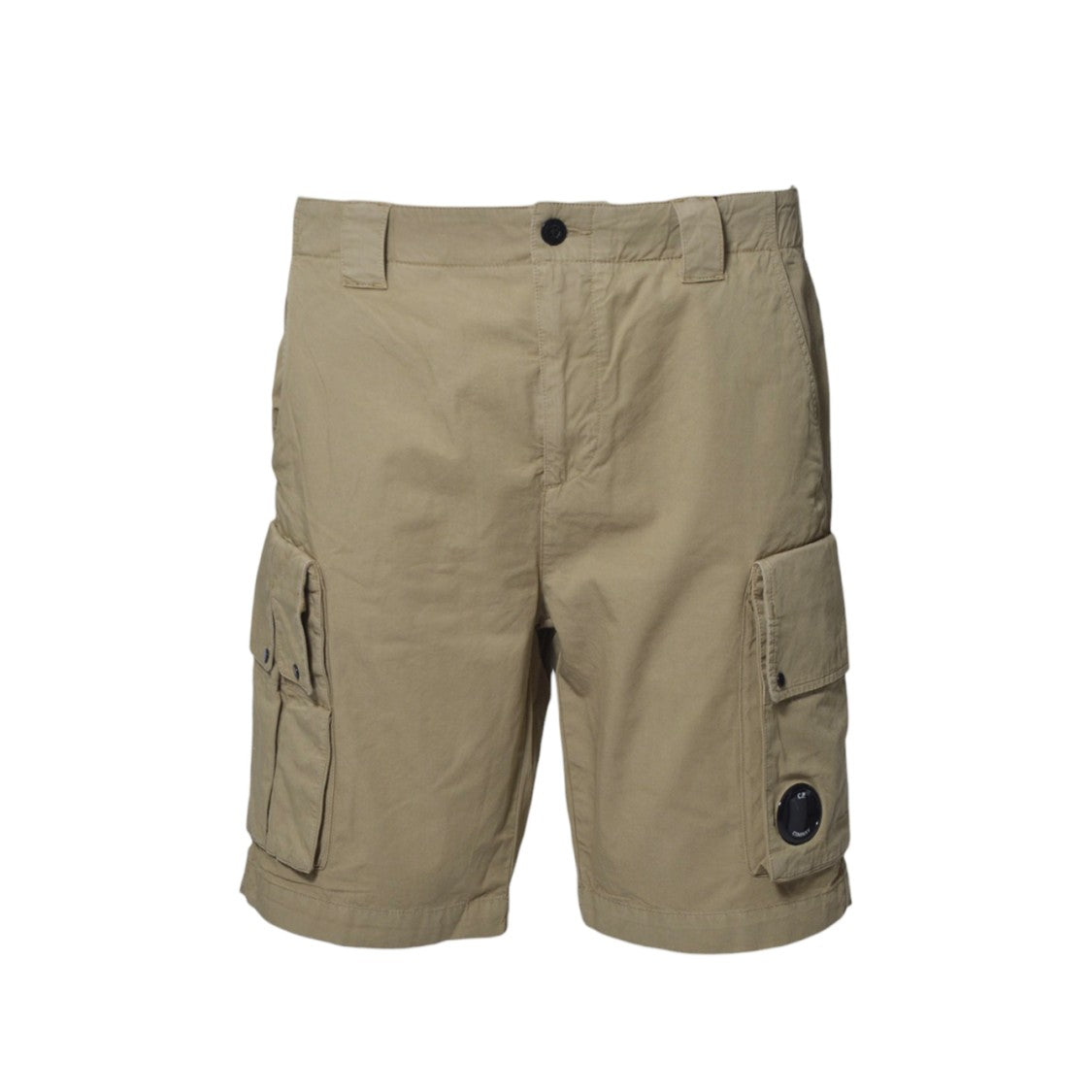 C.P. Company Utility Cargo Shorts With Flap Pockets And Lens Detail