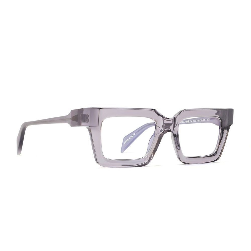 Siens Creature 124 Sculptural Gray Acetate Rectangular Sunglasses