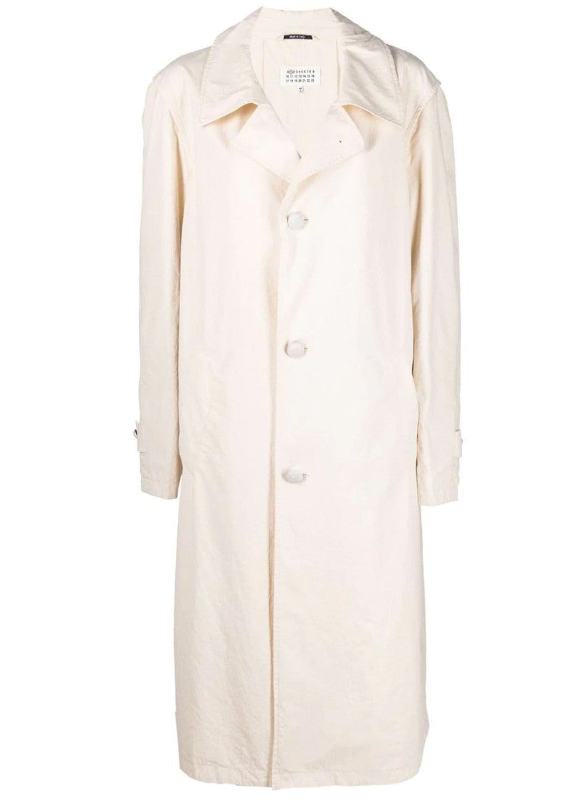 Maison Margiela White Cotton Coat