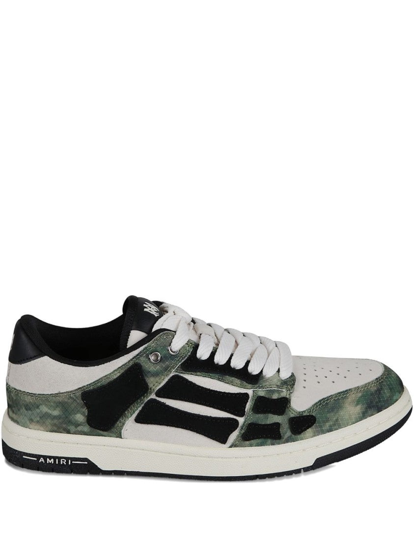 Amiri Neutral Lace-Up Logo Sneakers
