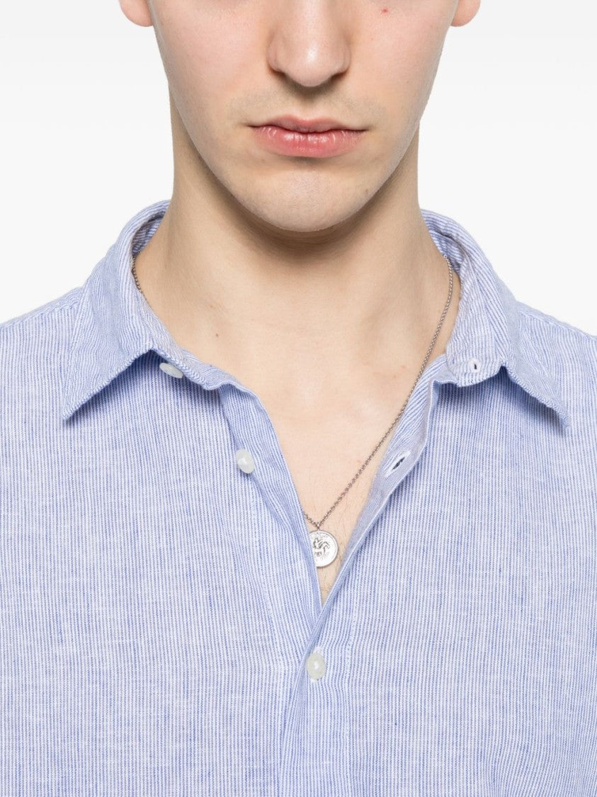 Woolrich Long-Sleeve Striped Cotton Shirt