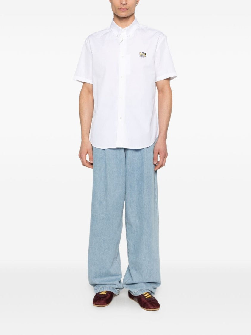 Kenzo Short-Sleeve Silk-Nylon Shirt
