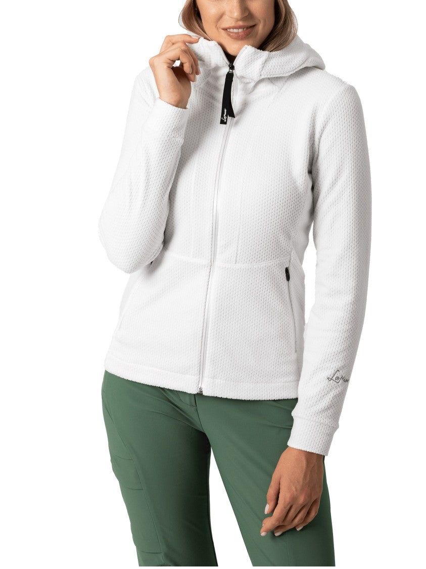 Lamunt Silvia Textured Thermal Full-Zip Hooded Jacket