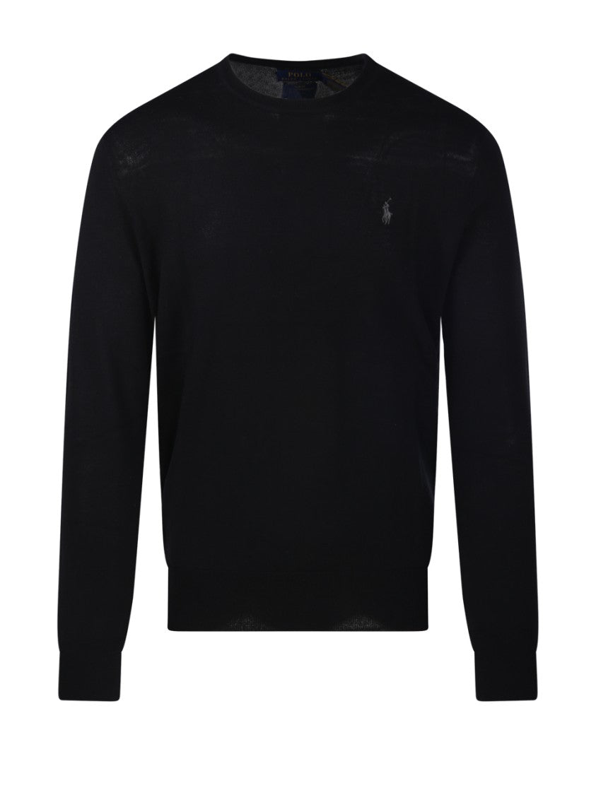 Polo Ralph Lauren Classic Round Neck Black Sweater