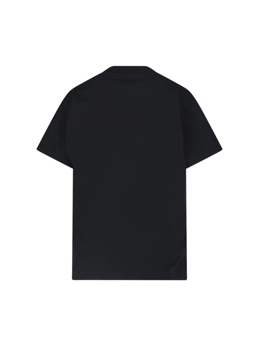 Jil Sander Black Crewneck Logo Cotton T-Shirt