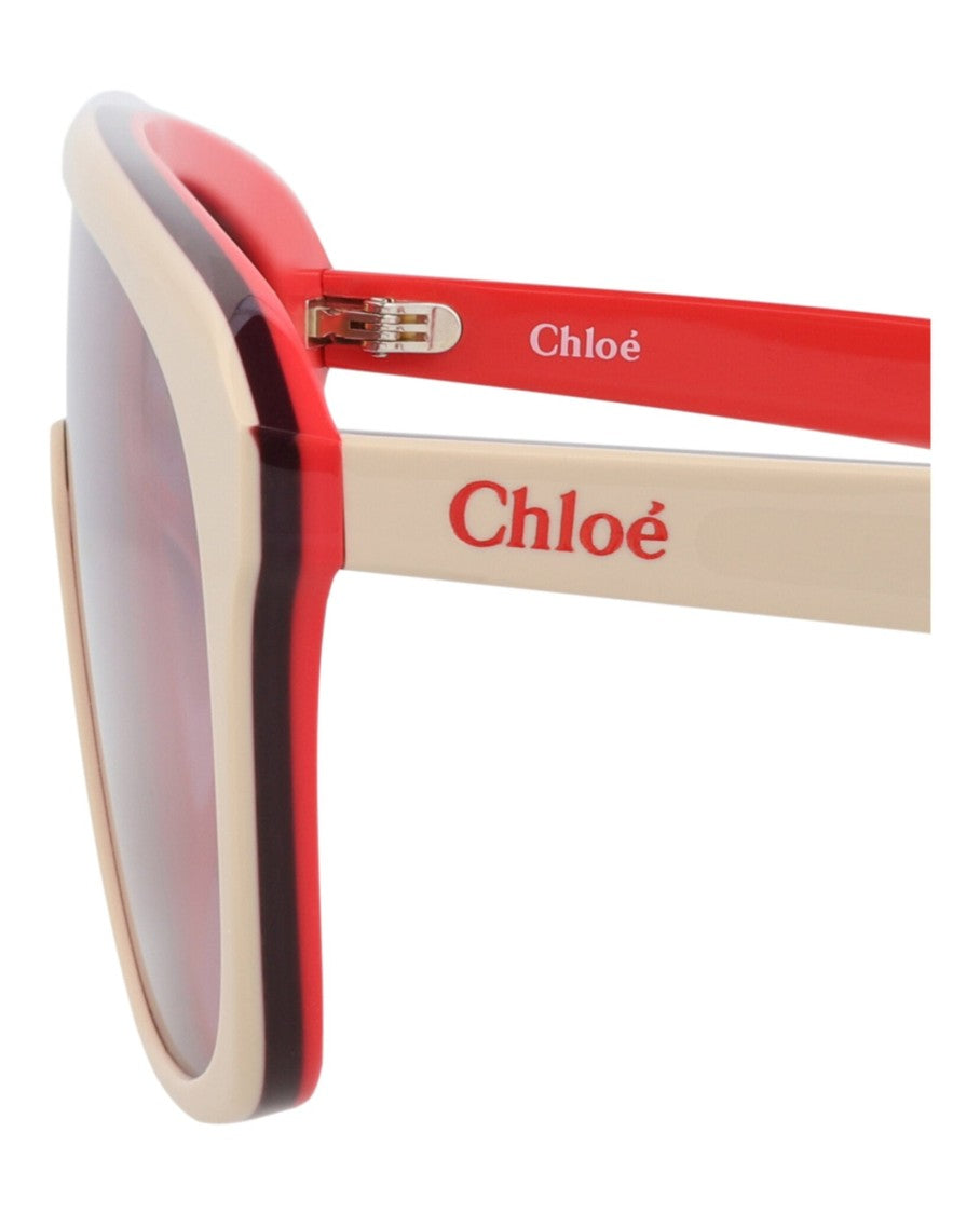 Chloé Aviator-Frame Sunglasses With Recycled Acetate Construction