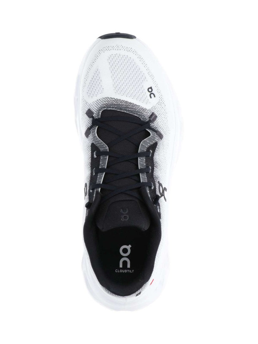 On White Cloudtilt Breathable Mesh Sneakers
