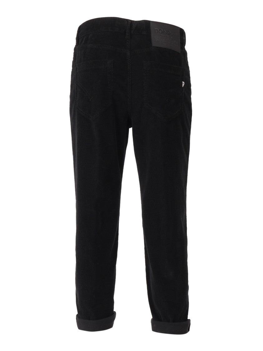 Dondup Tapered Leg Pants With Five-Button Closure