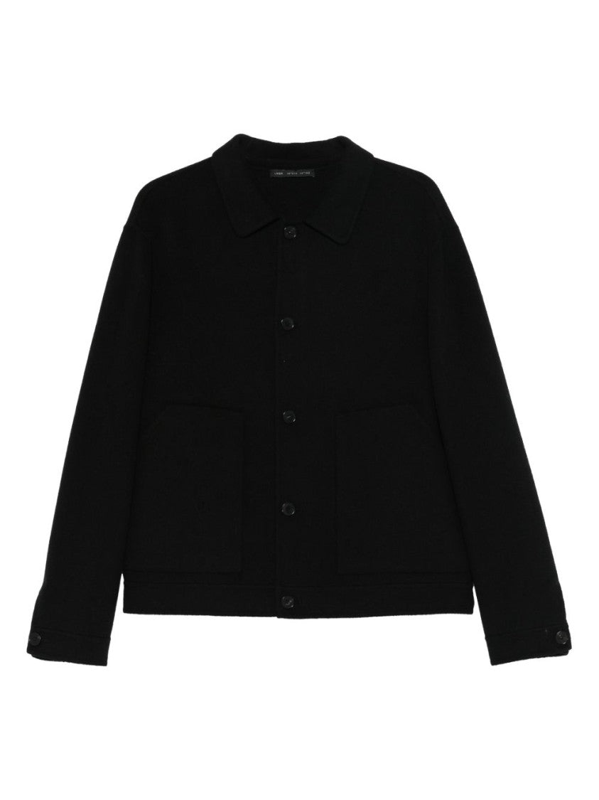 Low Brand Double Wool Jacket With Patch Pockets