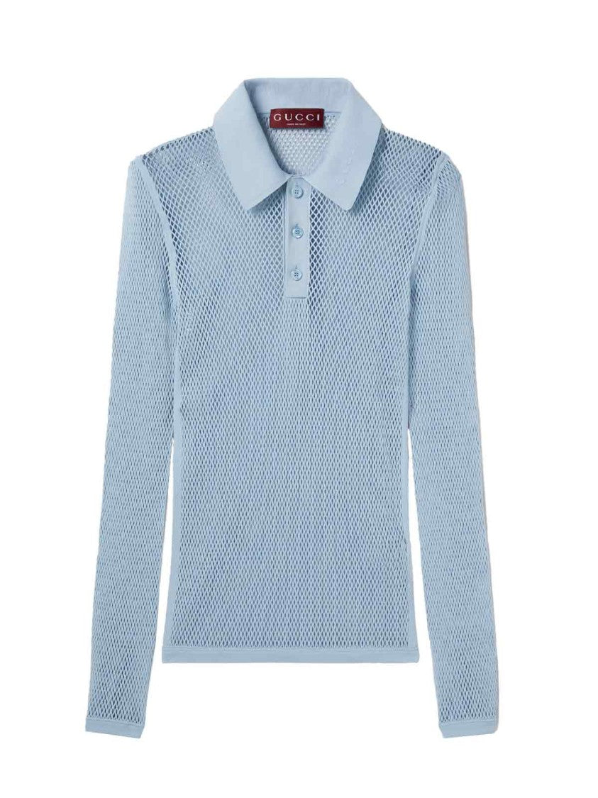 Gucci Knit Polo – Blue