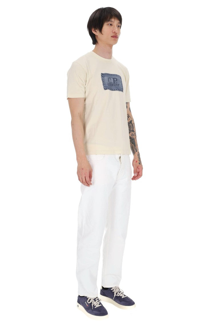 C.P. Company Cream 24/1 Cotton Jersey T-Shirt