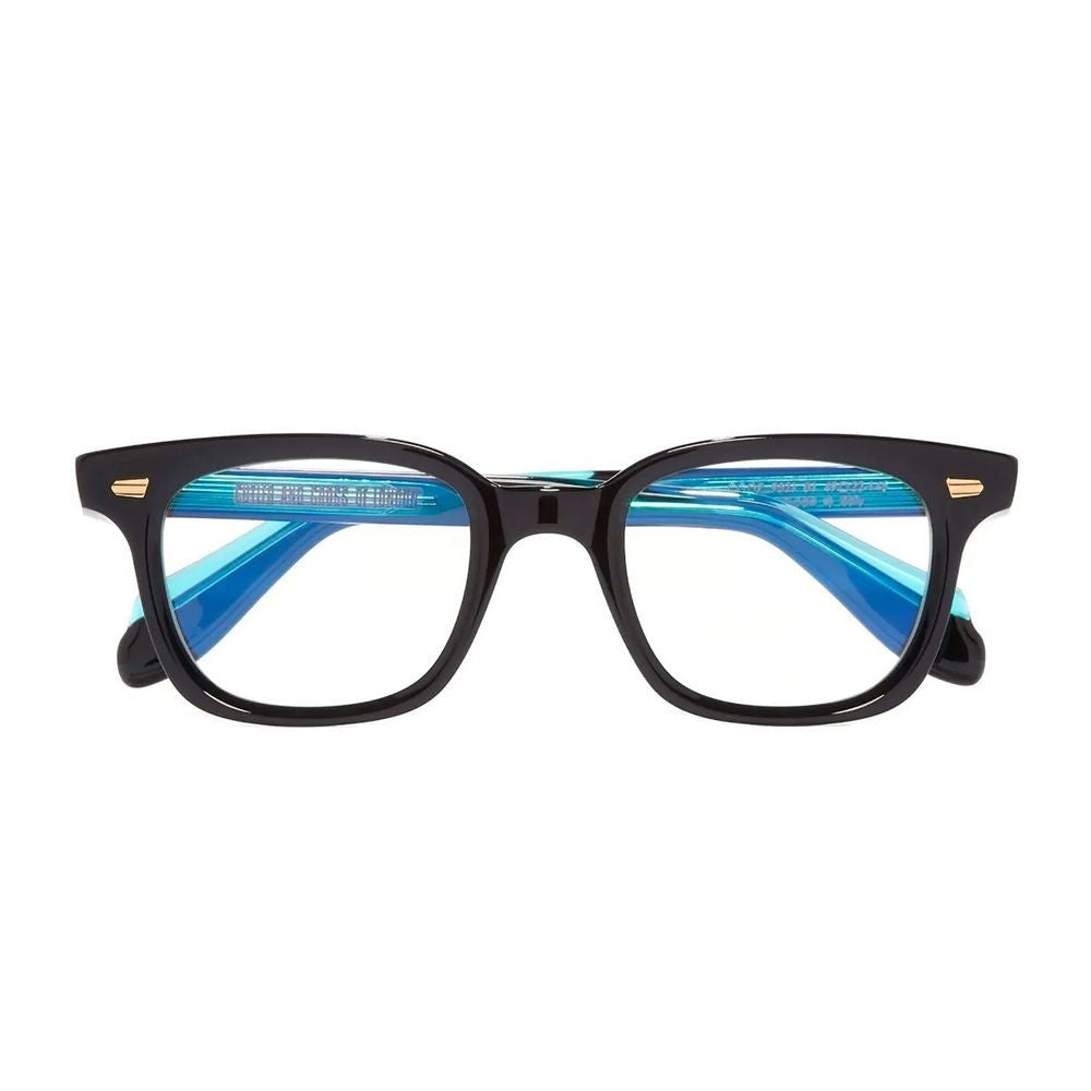 Cutler And Gross 9521 Square Acetate Eyeglasses With Turquoise Detailing