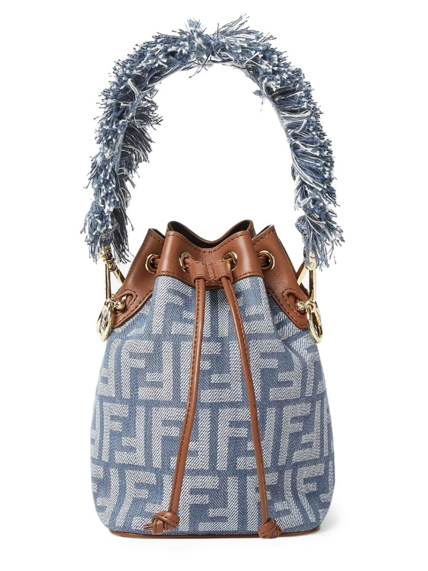 Fendi "Mon Tresor" Jacquard Ff Bag