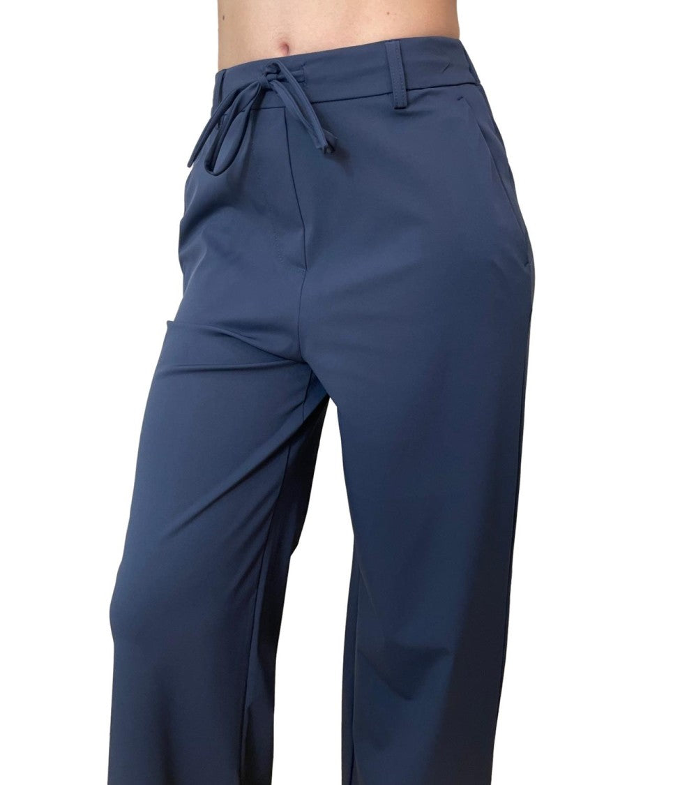 Max Mara Blue Mmlagoraio Polyamide Casual Trousers