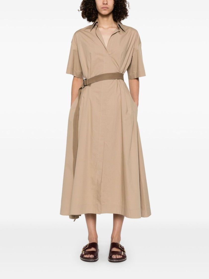 Brunello Cucinelli Poplin Midi Dress