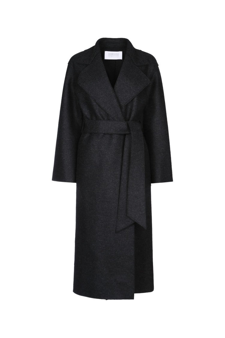 Harris Wharf London Women Belted Clutch Coat Pressed Wool