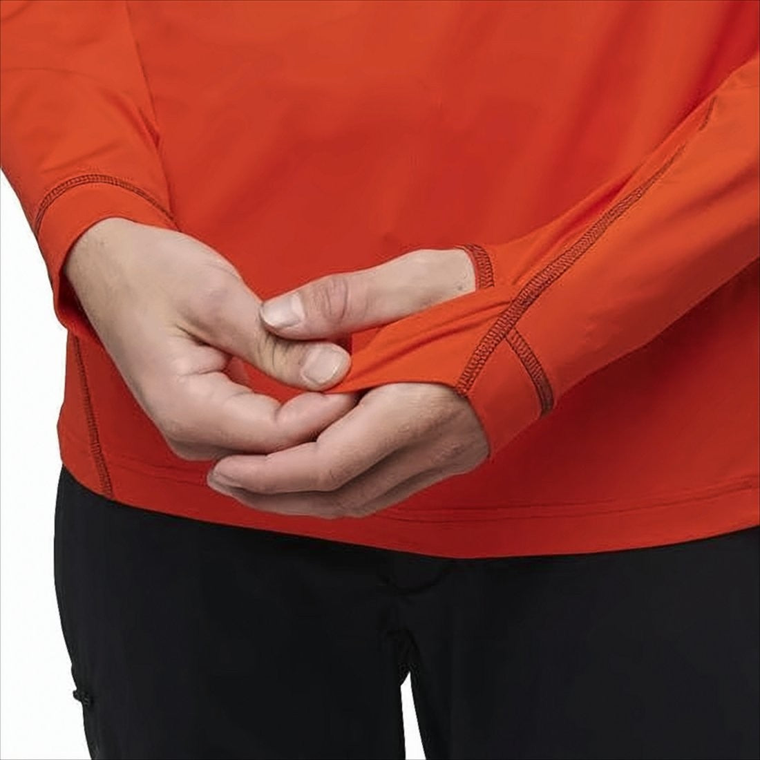 Black Diamond Long-Sleeve Activewear Top With Half-Zip And Hood