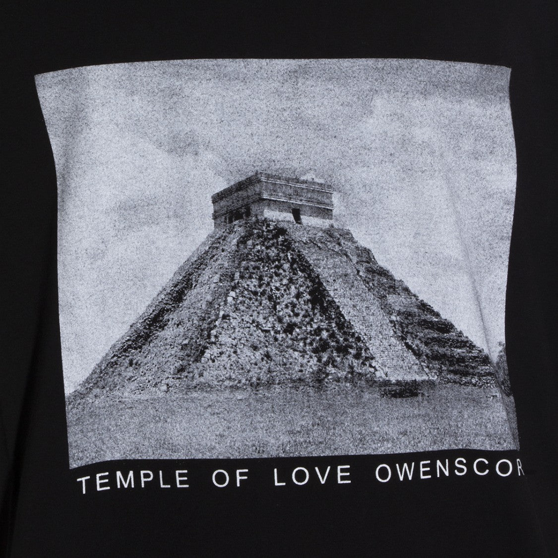 Drkshdw By Rick Owens Monochrome Pyramid Graphic Print Black T-Shirt
