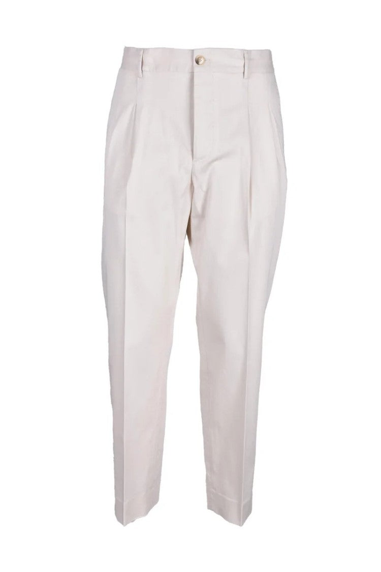 True Nyc Cotton Stretch Trousers - White