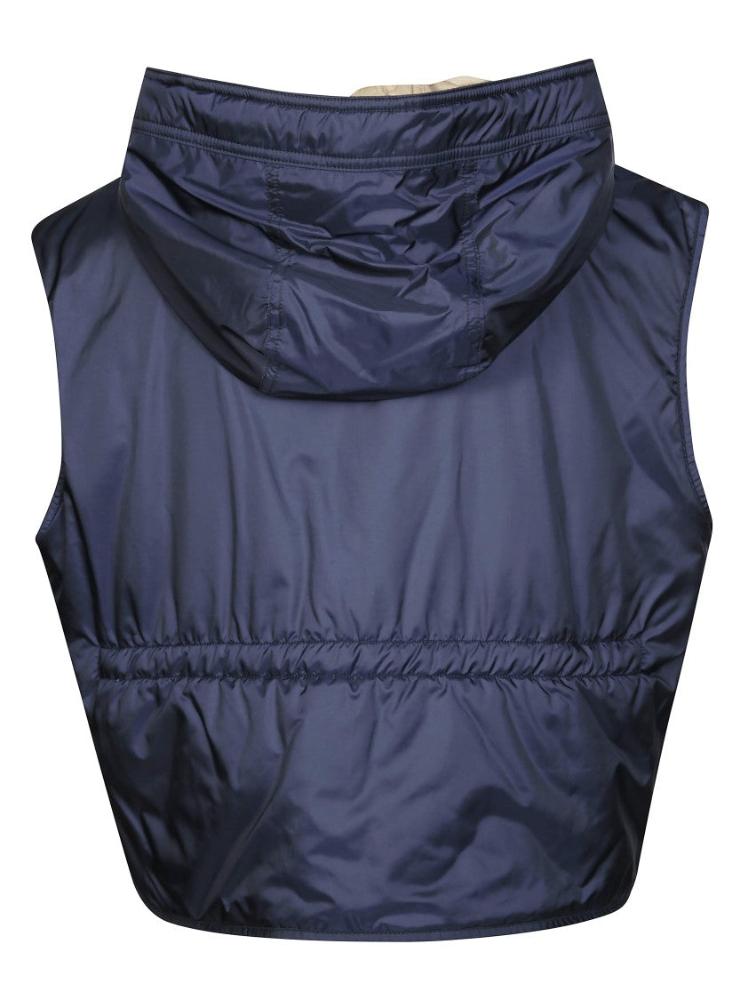 Max Mara Minimalist Short Gilet With Button Closure